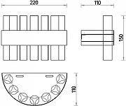 Накладной светильник Favourite Placerat 4012-1W цвет плафона/подвески Прозрачный, цвет арматуры Золото-3
