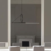 Подвесной светильник Imperiumloft Suspens1on Cercle Et Tra1t – Graph1te Sat1ne 40.1282-0 цвет плафона/подвески Белый, цвет арматуры Черный-8