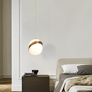 Подвесной светильник Imperiumloft Crescent Celling Lee Broom 40,1507 цвет плафона/подвески Белый, Золото, цвет арматуры Желтый-1
