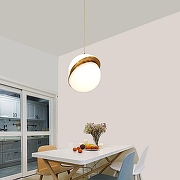 Подвесной светильник Imperiumloft Crescent Celling Lee Broom 40,1507 цвет плафона/подвески Белый, Золото, цвет арматуры Желтый-5