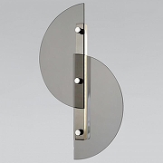 Накладной светильник Eurosvet Colour 40160 LED дымчатый цвет плафона/подвески Светло-серый, цвет арматуры Хром