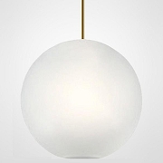 Подвесной светильник Imperiumloft Bubble BOLLE BLS LAMP white glass 40.2214 цвет плафона/подвески Белый, цвет арматуры Золото