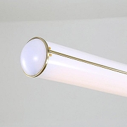 Подвесной светильник Imperiumloft Roll and Hill Endless Straight 40,2736 цвет плафона/подвески Белый, цвет арматуры Латунь-4