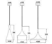Подвесной светильник Imperiumloft Da1ry L1ght Beat Fat 40.283 цвет плафона/подвески Белый, цвет арматуры Белый-7