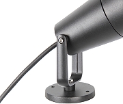 Ландшафтный светильник Favourite Relief 4032-1T цвет плафона/подвески Прозрачный, Хром, цвет арматуры Черный-1