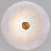 Накладной светильник Eurosvet Thasos 40341 LED латунь цвет плафона/подвески Белый, цвет арматуры Латунь