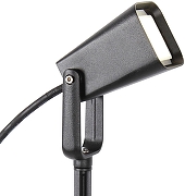 Ландшафтный светильник Favourite Relief 4034-1T цвет плафона/подвески Прозрачный, Хром, цвет арматуры Черный-1