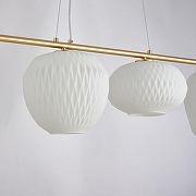 Подвесной светильник Favourite Comical 4052-4P цвет плафона/подвески Опал, цвет арматуры Золото-4