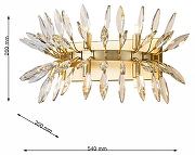 Накладной светильник Favourite Rays 4058-6W цвет плафона/подвески Прозрачный, цвет арматуры Золото-8