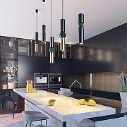 Подвесной светильник Odeon Light Sakra 4075/5L цвет черный-4