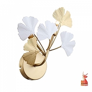 Бра Favourite Ginkoa 4080-2W цвет плафона/подвески Белый, Золото, цвет арматуры Золото