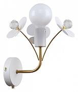 Бра F-promo Lassie 4081-1W цвет плафона/подвески Белый, Прозрачный, цвет арматуры Белый, Золото