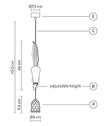 Подвесной светильник Imperiumloft Белка Karman Sherwood E Rob1n Se151 Bb 1nt-Wh1te 40.869-0 цвет Белый-4