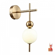 Бра F-promo Chantra 4088-1W цвет плафона/подвески Белый, цвет арматуры Латунь