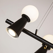 Подвесной светильник Favourite Gnomes 4095-5P цвет плафона/подвески Белый, Черный, цвет арматуры Черный-5