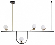 Светильник на штанге F-promo Pouli 4109-4P цвет плафона/подвески Белый, цвет арматуры Золото, Черный