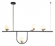 Светильник на штанге F-promo Pouli 4109-4P цвет плафона/подвески Белый, цвет арматуры Золото, Черный-1