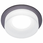 Встраиваемый светильник Feron 41136 цвет плафона/подвески Белый, цвет арматуры Черный