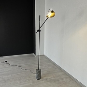 Торшер Imperiumloft BOLIA LEAVES 41,212 цвет плафона/подвески Черный, цвет арматуры Черный-2