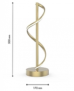 Настольная лампа F-promo Locket 4181-1T цвет плафона/подвески Золото, цвет арматуры Золото-2