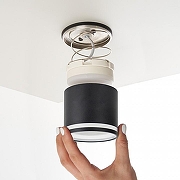 Накладной светильник Feron HL362 41997 цвет плафона/подвески Черный, цвет арматуры Черный-1