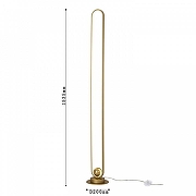 Торшер F-promo Altus 4221-1F цвет плафона/подвески Белый, Золото, цвет арматуры Золото-5