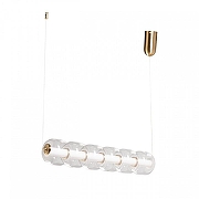 Подвесной светильник De City Мадлен 65 424018501 цвет плафона/подвески Прозрачный, цвет арматуры Латунь-2