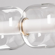 Подвесной светильник De City Мадлен 65 424018501 цвет плафона/подвески Прозрачный, цвет арматуры Латунь-8