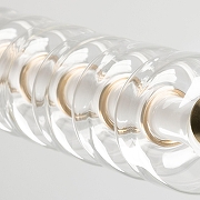 Подвесной светильник De City Мадлен 65 424018501 цвет плафона/подвески Прозрачный, цвет арматуры Латунь-9