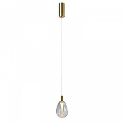 Подвесной светильник Favourite Hopper 4257-1P цвет плафона/подвески Прозрачный, цвет арматуры Латунь-1