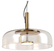 Подвесной светильник Favourite Brandy 4258-1P цвет плафона/подвески Прозрачный, цвет арматуры Латунь