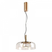 Подвесной светильник Favourite Brandy 4258-1P цвет плафона/подвески Прозрачный, цвет арматуры Латунь-1