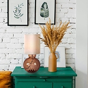 Настольная лампа Favourite Ortus 4267-1T цвет плафона/подвески Бирюзовый, Синий, цвет арматуры Прозрачный-4