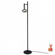 Торшер Favourite Baron 4284-1F цвет плафона/подвески Светло-серый, цвет арматуры Черный