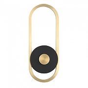 Накладной светильник Favourite Cyclone 4296-1W цвет плафона/подвески Латунь, цвет арматуры Черный-1