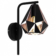 Бра Eglo Carlton 4 43057 цвет плафона/подвески Медь, Черный, цвет арматуры Черный