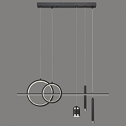 Подвесной светильник Velante Velante 431-106-06 цвет плафона/подвески Белый, Черный, цвет арматуры Хром, Черный-1