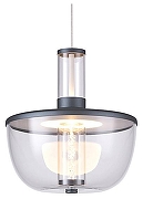 Подвесной светильник Favourite Flaska 4312-1P цвет плафона/подвески Прозрачный, цвет арматуры Серый
