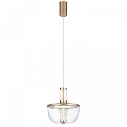 Подвесной светильник Favourite Flaska 4313-1P цвет плафона/подвески Прозрачный, цвет арматуры Золото-1