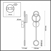 Бра Odeon Light Denzel 4321/16WL цвет черный-4