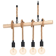 Подвесной светильник Eglo Youngstown 43318 цвет Коричневый, Черный