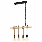 Подвесной светильник Eglo Youngstown 43318 цвет Коричневый, Черный-1