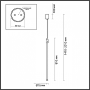 Подвесной светильник Odeon Light F1ll1n1 4335/9LA цвет черный-5