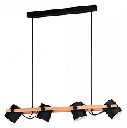 Подвесной светильник Eglo Hornwood 43424 цвет плафона/подвески Коричневый, цвет арматуры Коричневый, Черный-1