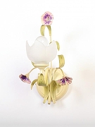 Бра Doge Luce 4349 4349/A1 цвет плафона/подвески Белый, Разноцветный, цвет арматуры Бежевый-1