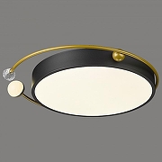 Накладной светильник Velante Velante 435-307-02 цвет плафона/подвески Белый, Черный, цвет арматуры Золото, Черный