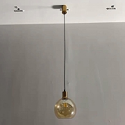 Подвесной светильник F-promo Dubbel 4354-1P цвет плафона/подвески Оранжевый, цвет арматуры Латунь, Черный-2