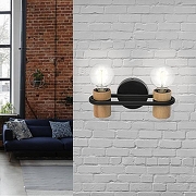 Бра Eglo Ch1eveley 43542 цвет Коричневый, Черный-1