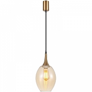 Подвесной светильник F-promo Dubbel 4360-1P цвет плафона/подвески Оранжевый, цвет арматуры Латунь, Черный-1