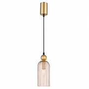 Подвесной светильник F-promo Semisfera 4365-1P цвет плафона/подвески Золото, Оранжевый, цвет арматуры Золото, Черный-1